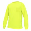 General Electric HV Safety TShirt, Long Sleeve Breathable Mersh XL GS108GXL